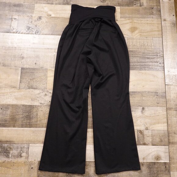 Motherhood Maternity Secret Fit Belly Wide Leg Pants Women’s 1X Black - Picture 9 of 10
